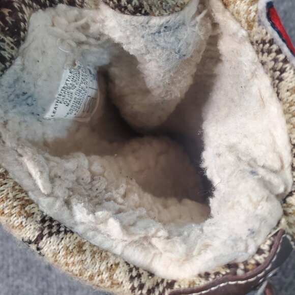 Pajar Canada Boots Womens 5-5.5 Brown Fair Isle Sherpa Winter Regatta Snow Tall - Picture 6 of 9